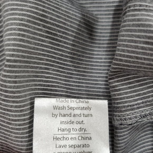 Roar Mens Gray Embroidered Shoulder Strap Pearl Snap Button Front Shirt Size XL - Picture 8 of 10